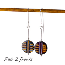 Load image into Gallery viewer, Stripe drop earrings