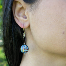 Load image into Gallery viewer, Stripe drop earrings