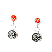 Load image into Gallery viewer, Flux duo stud earrings