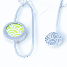 Load image into Gallery viewer, Statement earrings - Soma - with Wave pattern

