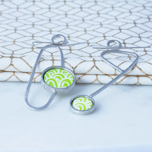 Load image into Gallery viewer, Statement earrings - Soma - with Wave pattern
