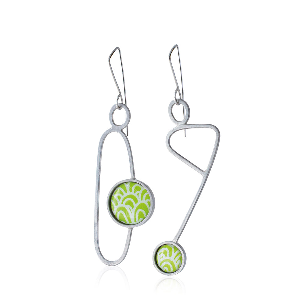 Statement earrings - Soma - with Wave pattern